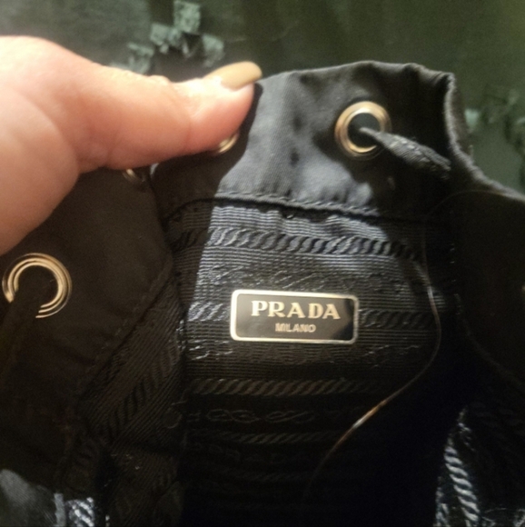 Prada Black Drawstring Bag - Picture 2 of 7